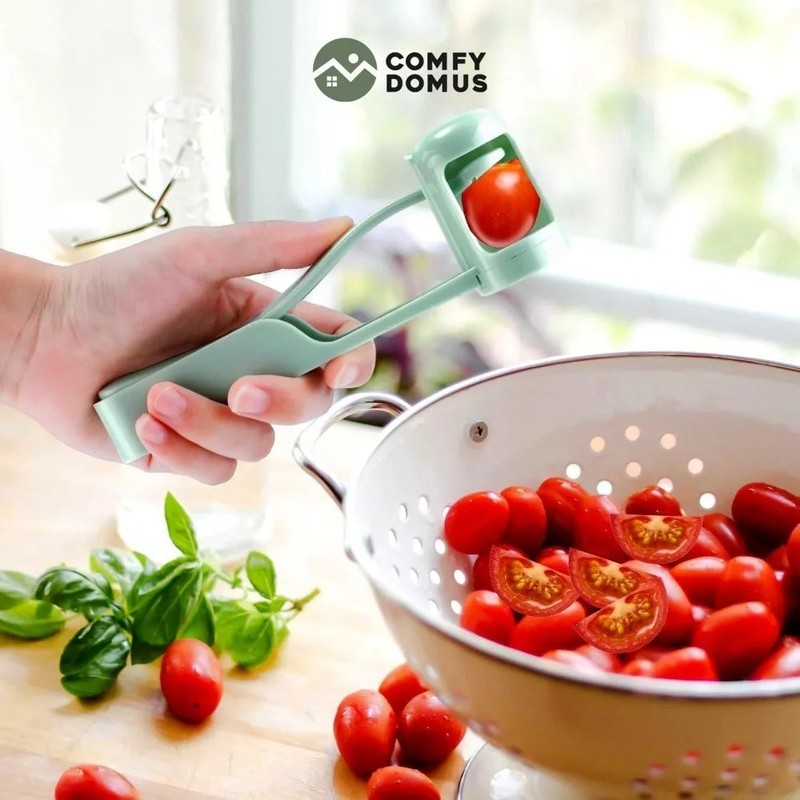 Tomato-Slicer Cutter Grape Tools Cherry Fruit Salad Splitter Artifact for Toddle gallery