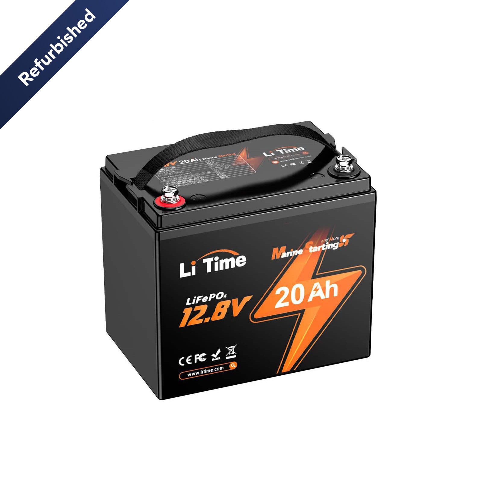 LiTime 12V 20Ah 800 CCA Lithium Starting Battery for Outboard Motor-Refurbished gallery