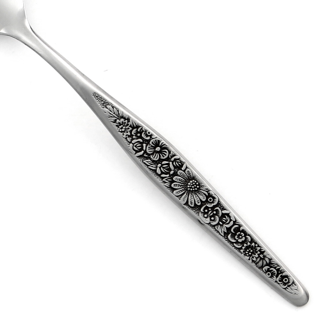 Unknown Mfg UNF6 Stainless Japan Flowers Silverware CHOICE Flatware gallery