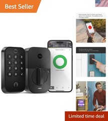 Wi-Fi Connected Assure Lock 2 Deadbolt – Keypad Access & Auto Lock – Black