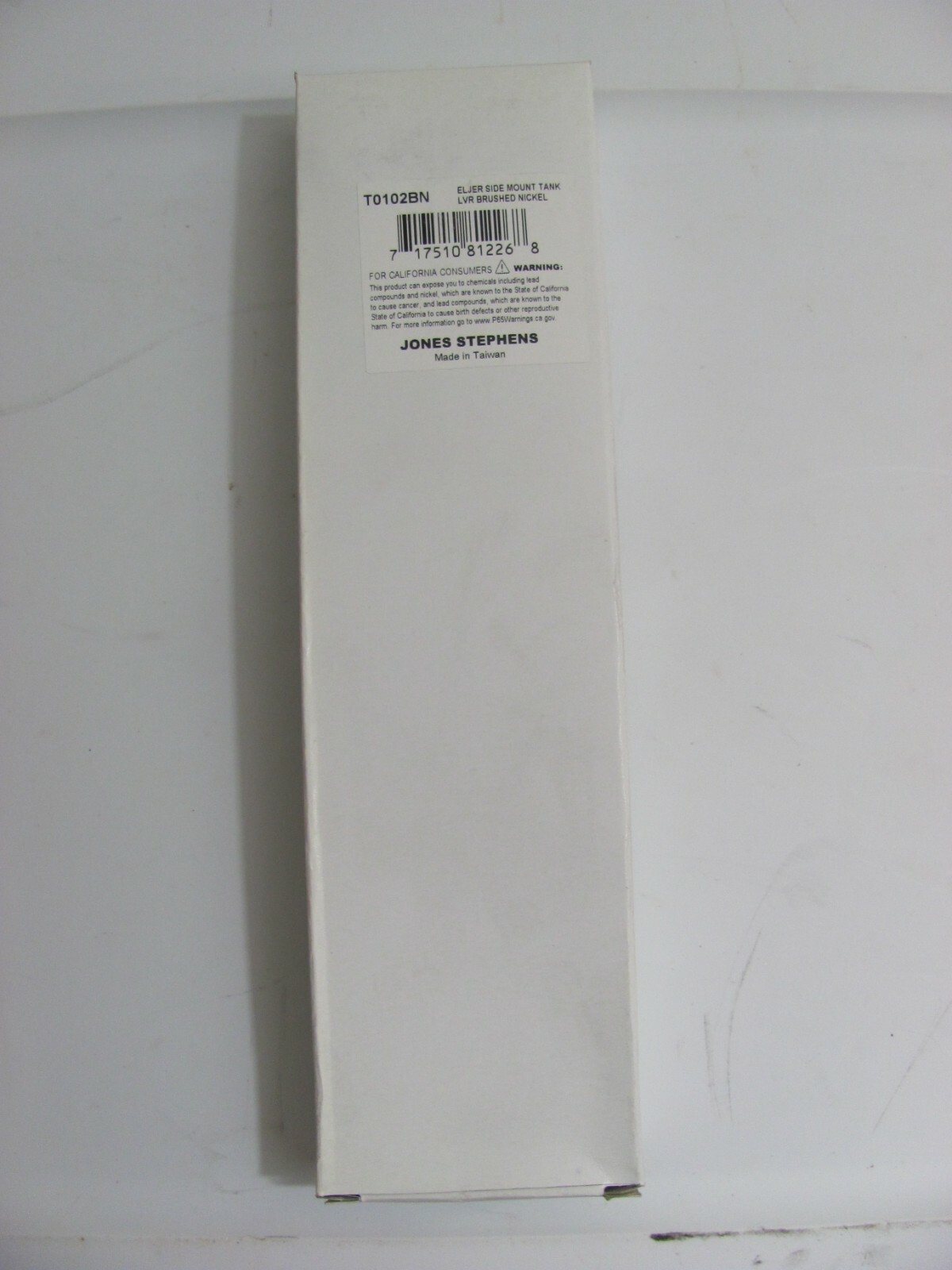 Jones Stephens T0102BN Eljer Side Mount Toilet Tank Brushed Nickel Flush Lever gallery