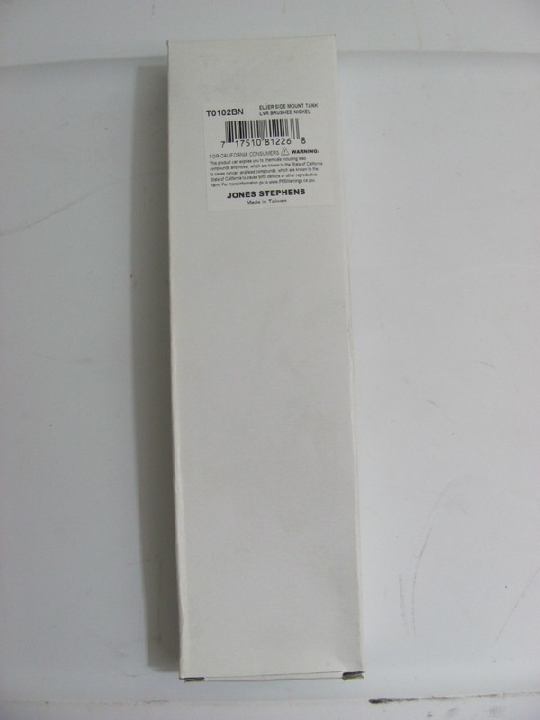 Jones Stephens T0102BN Eljer Side Mount Toilet Tank Brushed Nickel Flush Lever gallery
