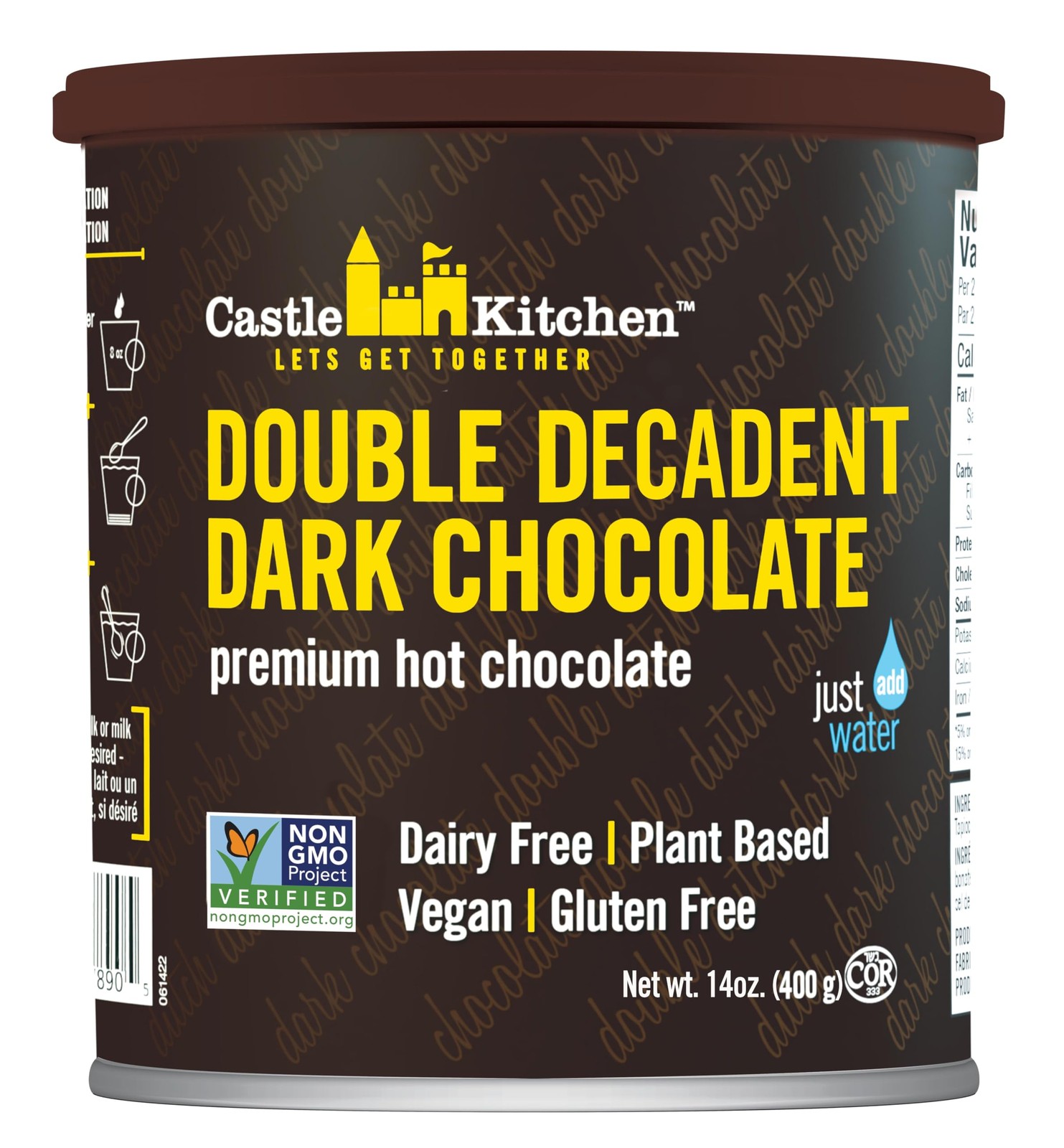 Castle Kitchen Double Decadent Dark Hot 1 Ounce (Pack of 1), Rich brown gallery