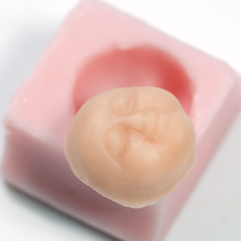 Face Silicone Fondant Gum Paste Candy Polymer Clay Resin Mold Mould (522) gallery