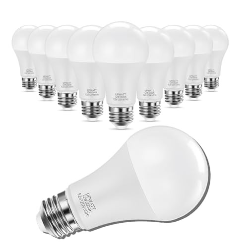 LED Light Bulbs, A19 Daylight 6500K Light Bulb, 12W (100 12W 6500K Daylight-10P gallery