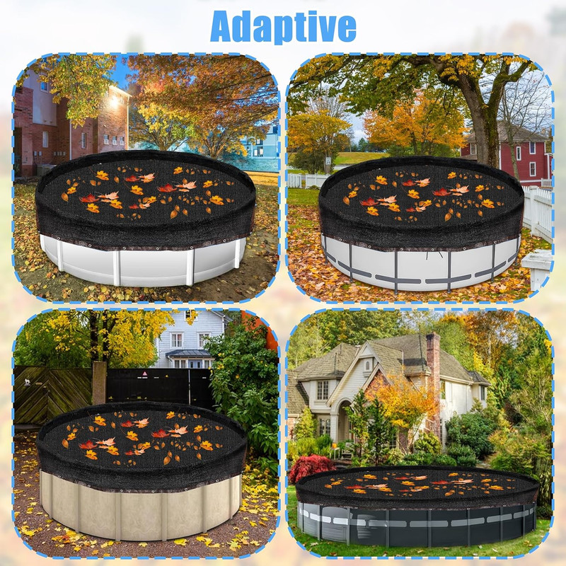 24Ft round Leaf Net Pool Covers for above Ground Pool - 24Ft Winter Cover Mesh gallery