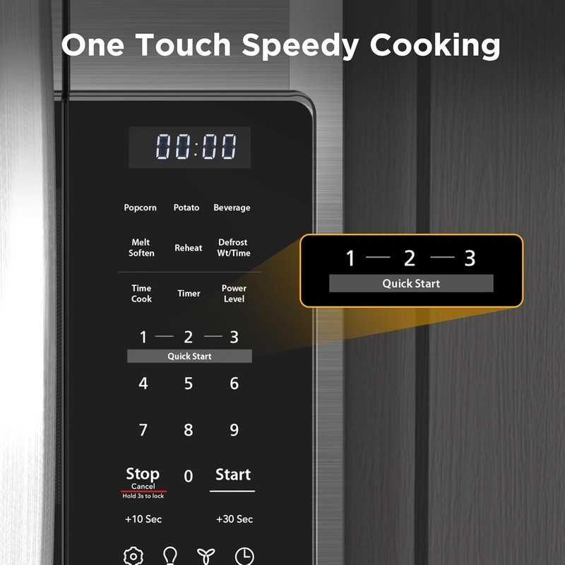BLACK+DECKER Over the Range Microwave Oven with Vent and One-Touch Auto Cooking, gallery
