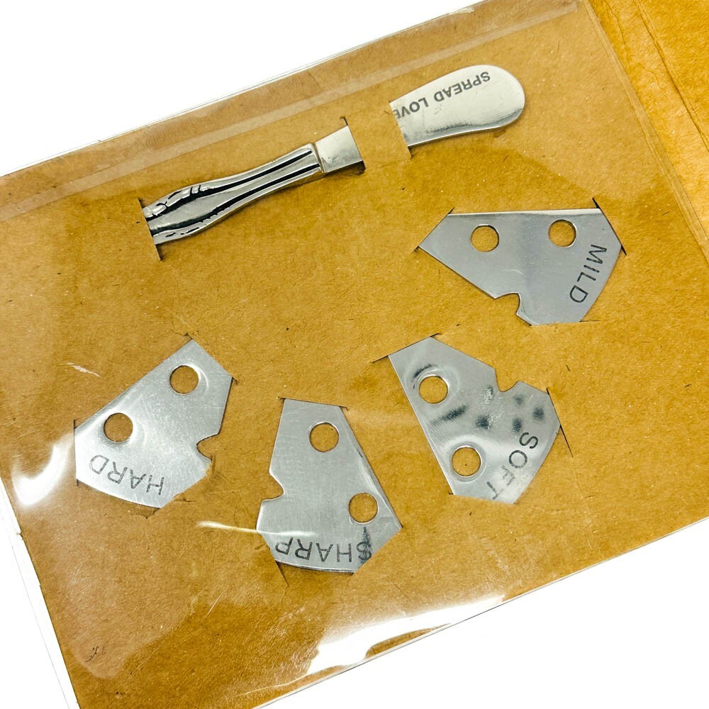 5 Pcs Cheese Markers and Spreader Set, Silver, Stainless Steel, Hand Wash Only gallery