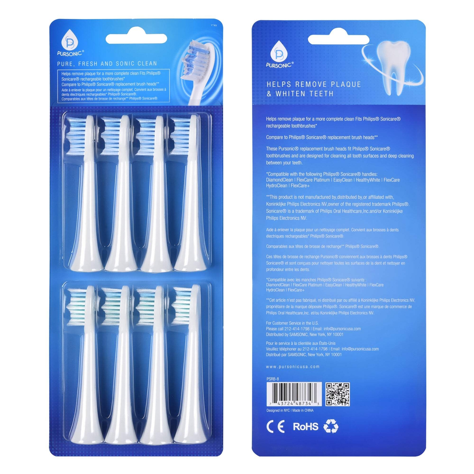 Pursonic Replacement Toothbrush Heads, Compatible with Sonicare Electric Toothbr gallery