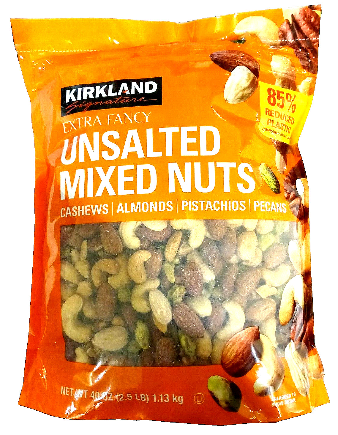 Kirkland Signature Extra Fancy UNSALTED MIXED NUTS 40 oz (2.5 Lb) EXP 10/2024 gallery