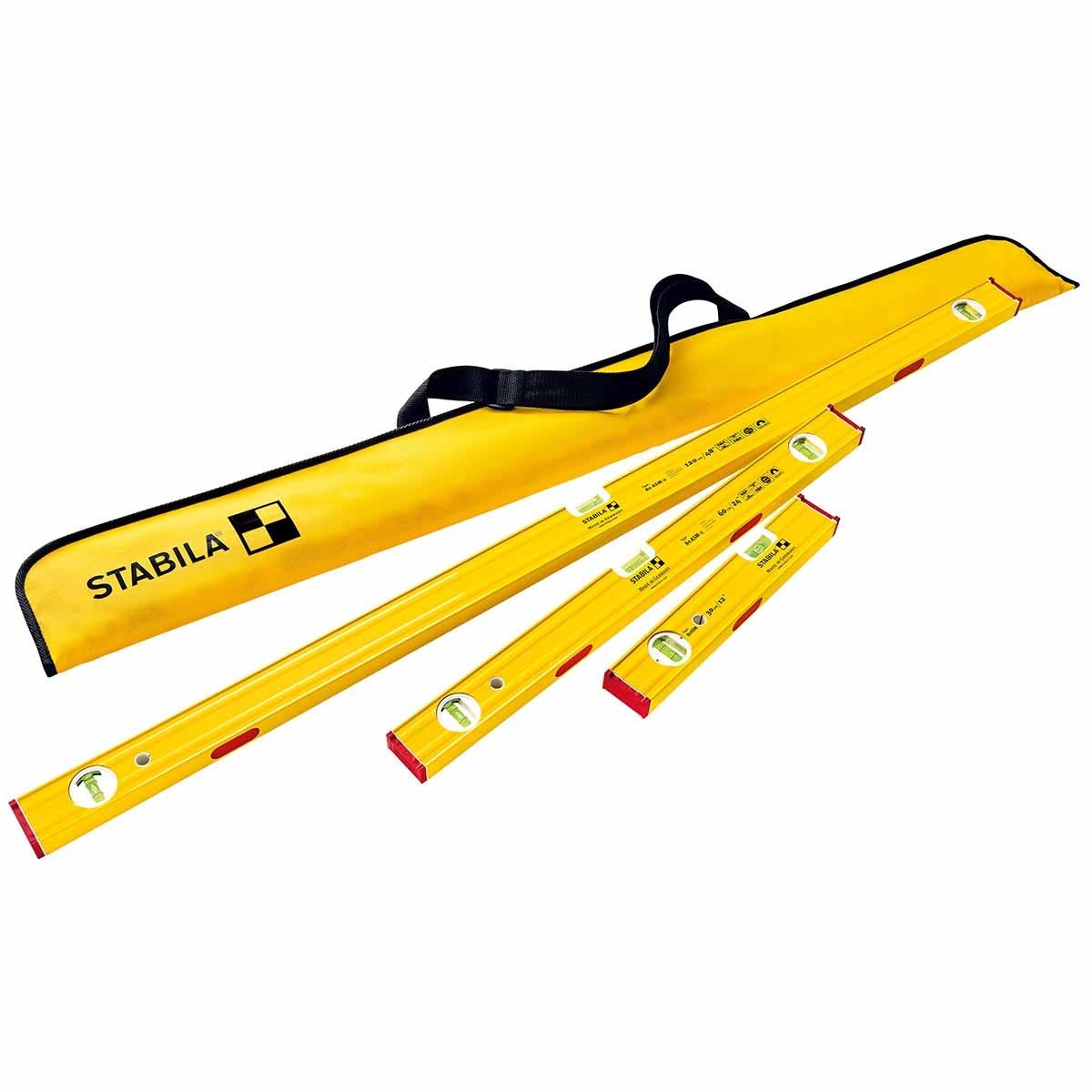 Stabila 29940 Magnetic Type 80 ASM-2 3pc Level Pro Set 12/24/48 gallery