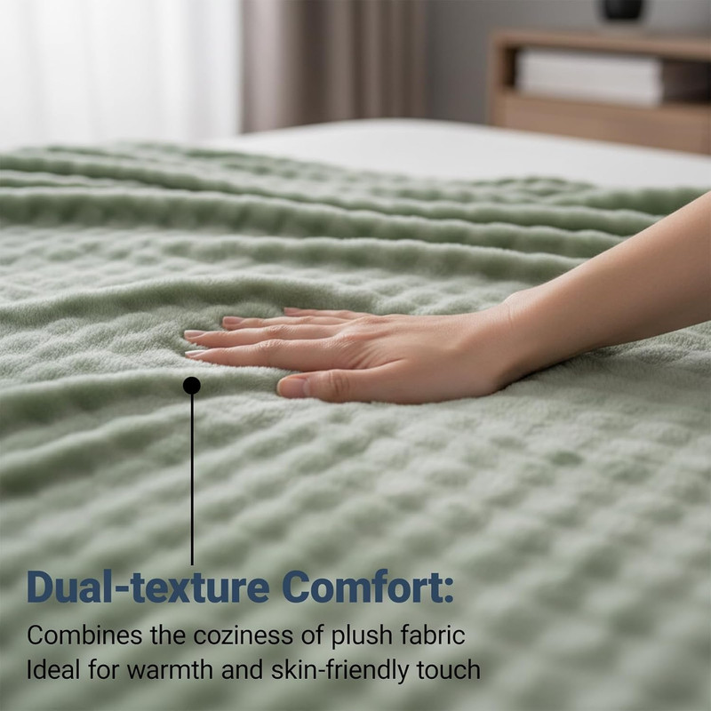 Grounding Blanket Grounding Sheets Queen, Grounding Throw for Improved Sleep, Re gallery
