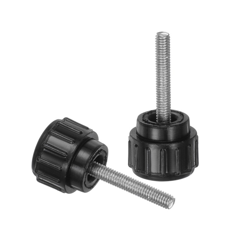 8pcs Knurled Clamping Knobs M3 x 16mm Zinc Plated Carbon Steel Thread 14mm Head gallery