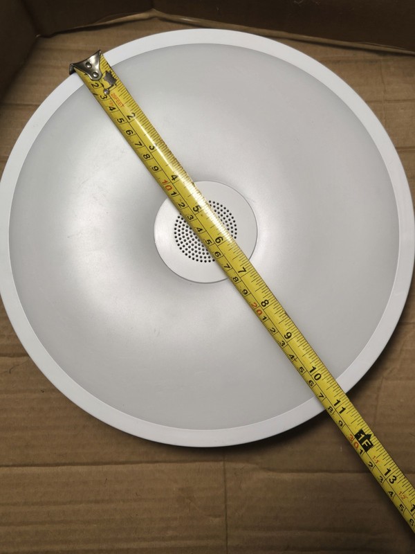 LED White Music Bluetooth Ceiling Speaker Light Fixture IP44 READ no mount gallery