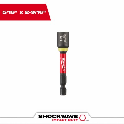 3 Pack - Shockwave Magnetic Nut Driver, 5/16 x 2-9/16 In. - 49-66-4533 gallery
