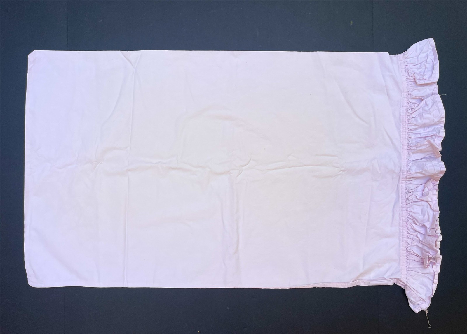 (2) Simply Shabby Chic Palest Pink Ruffled Standard/ Queen Pillowcases Cotton gallery