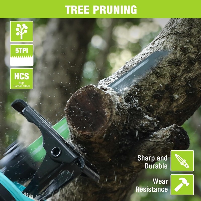 WORKPRO 6/9" Wood Pruning Reciprocating Saw Blades 10PCS 5 TPI Pruner Saw Blades gallery