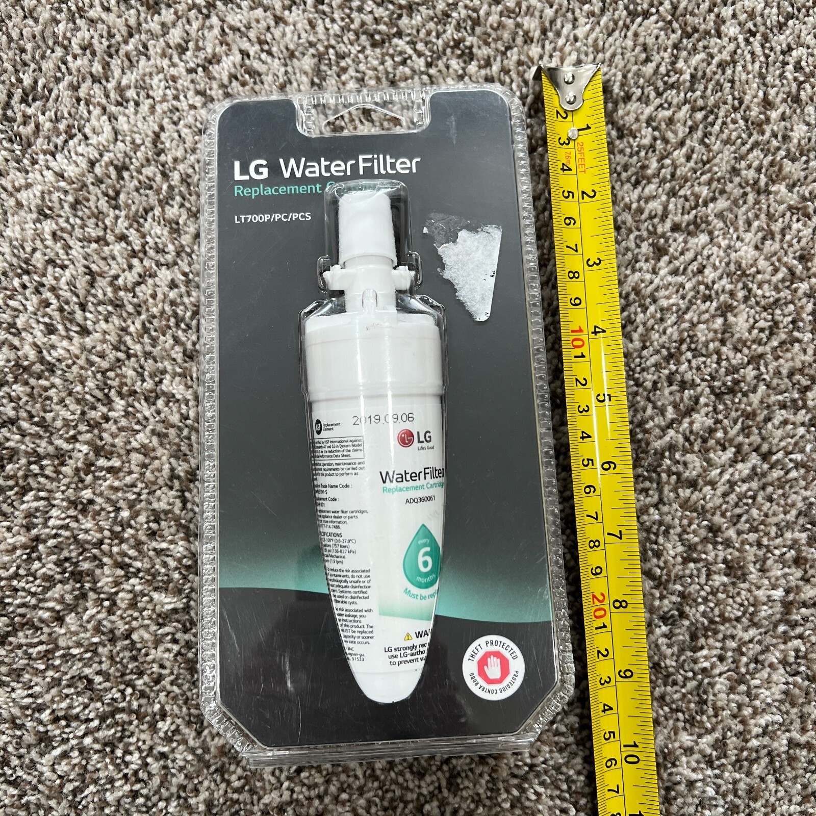 LG WATER FILTER REPLACEMENT FILTER CARTRIDGE LT1000P/PC/PCS NSF gallery