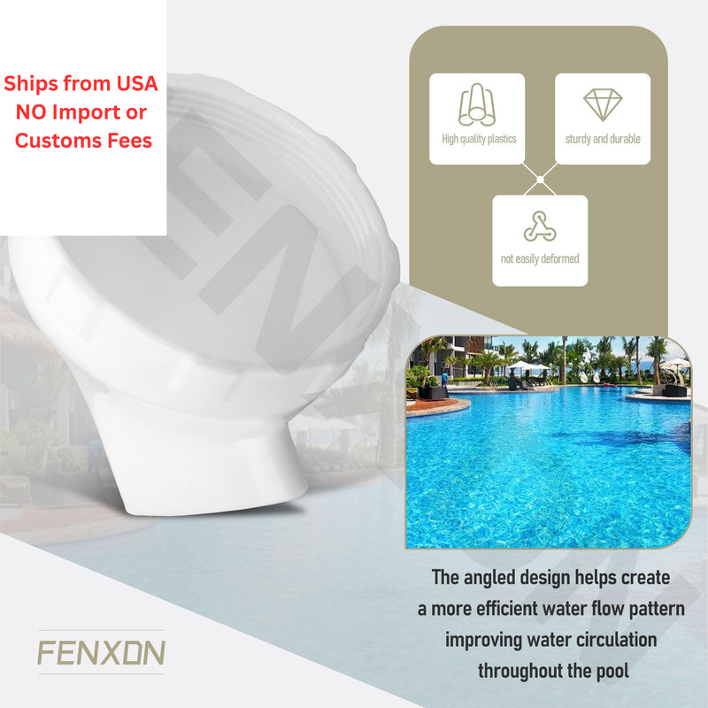 Enhanced Angled Pool Nozzle Compatible with Intex Bestway Pools white gallery