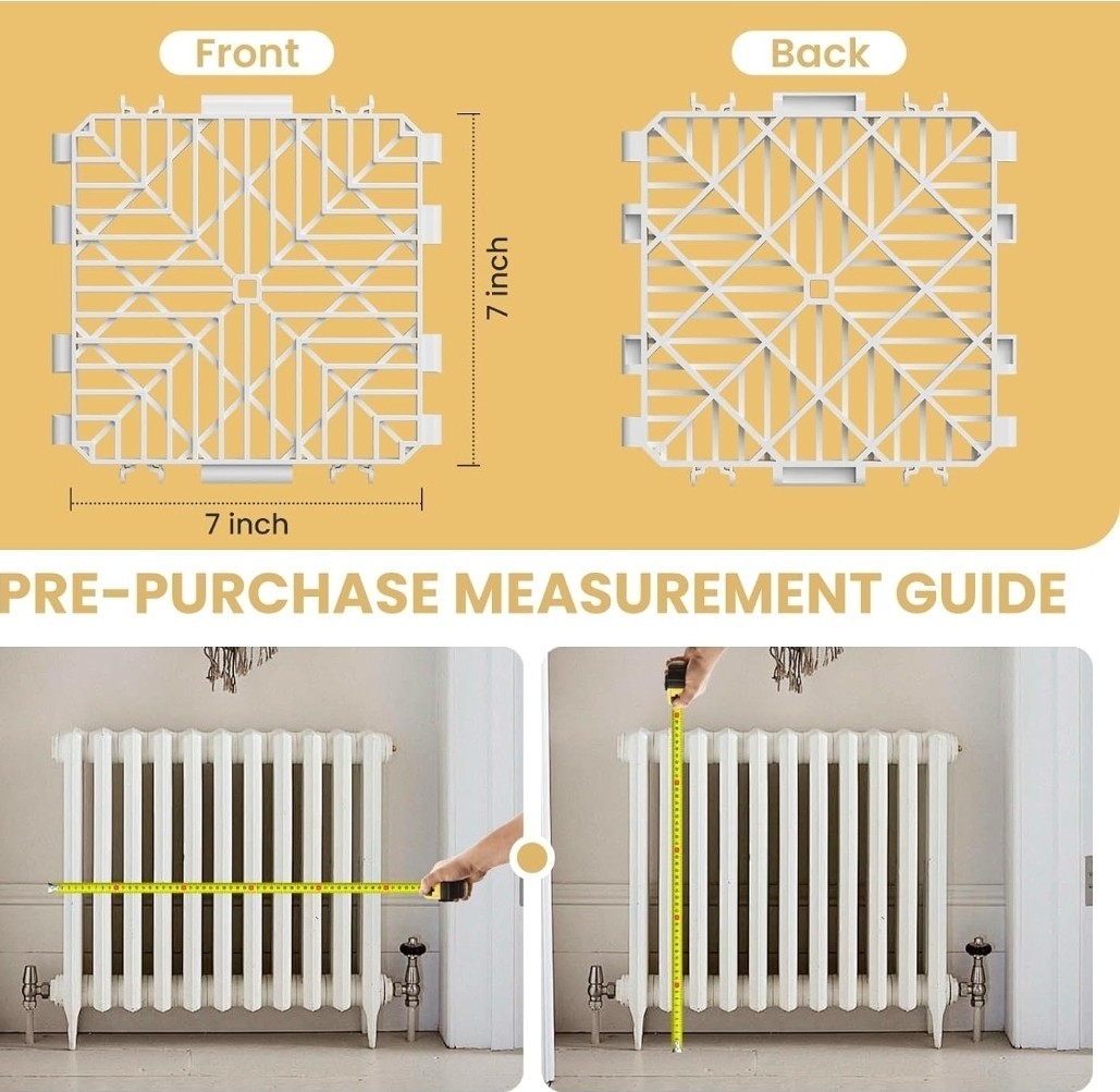 52 Pack Radiator Cover for Home Safety Easy Snap Connection No Tools Required gallery