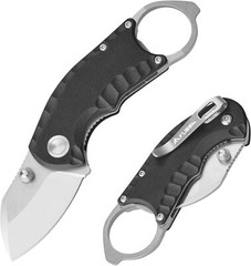 FLISSA 4″ Folding Pocket Knife EDC Knife StainlessSteel G10 Handle Bottle Opener