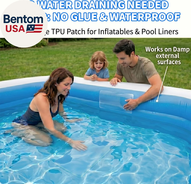 Extra Large Pool Patch Repair Kit, 4Ft X 2.8Ft TPU Heavy Duty Vinyl Pool Liner P gallery