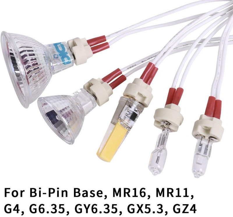 Mini Bi-Pin MR16 Socket Holder for Light Bulbs with Base GU5.3, G4, MR11, MR16 gallery
