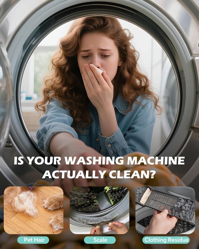 Uproot Clean Washing Machine Cleaner Tablets - 24 Pack for a 12 Month Supply. Fo gallery