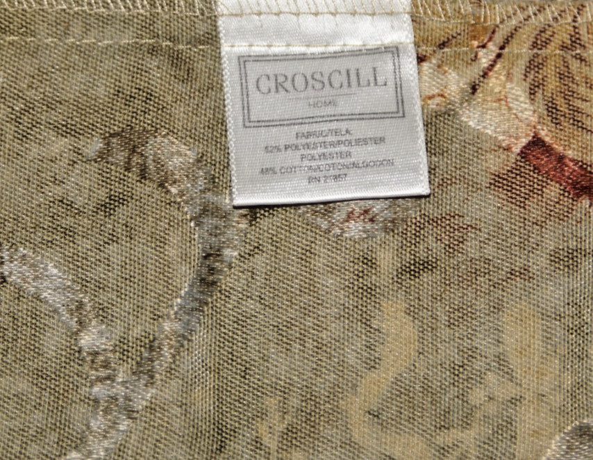 2 Croscill 'CASSARINA' Chambard Window Valances w/Fringe - Each is 62" wide VGC gallery