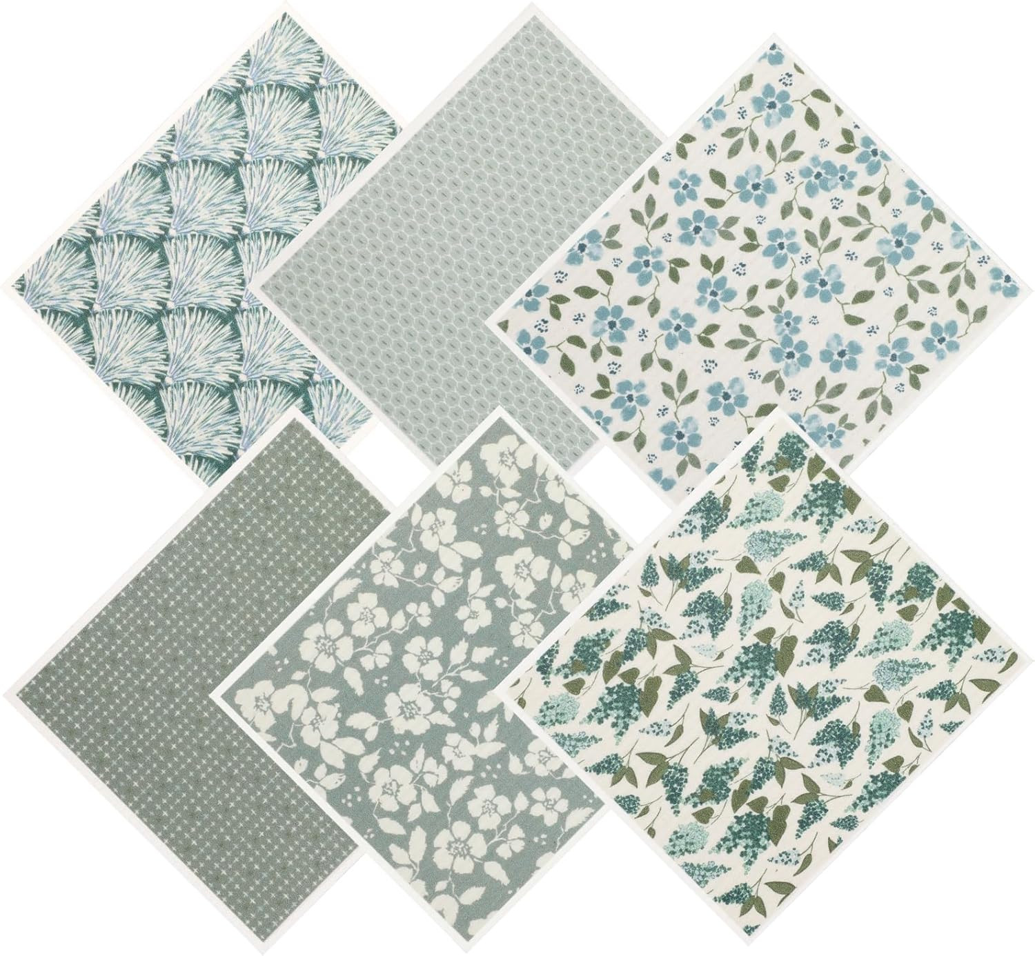 6 Pack Swedish Dishcloths for Kitchen, Super Absorbent Washable Swedish Dish Tow gallery