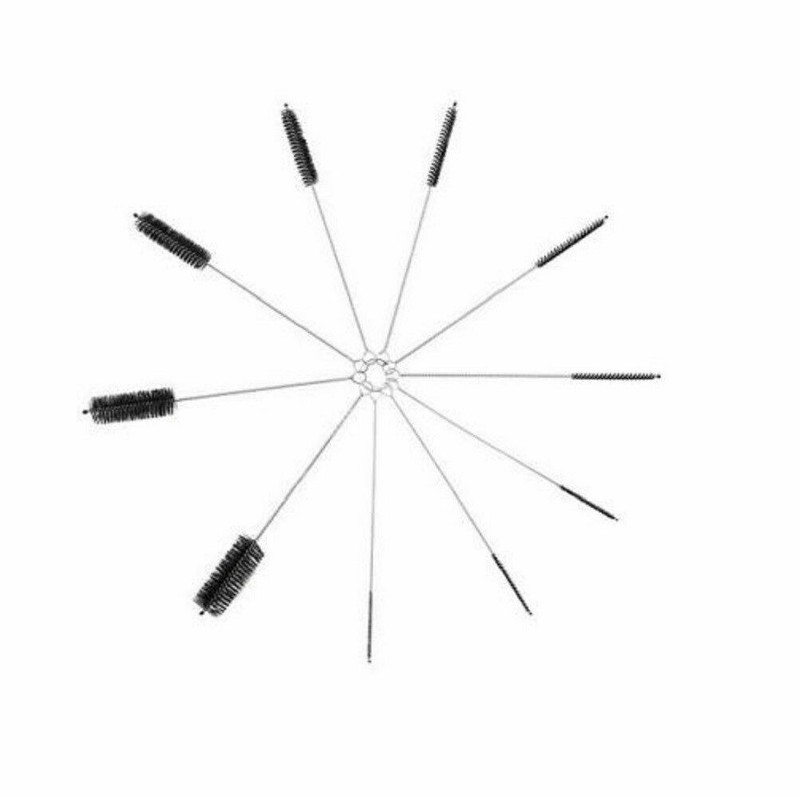 US Nylon Straw Brush Cleaner Bottle Tube Pipe Small Long Cleaning 10Pcs Set gallery
