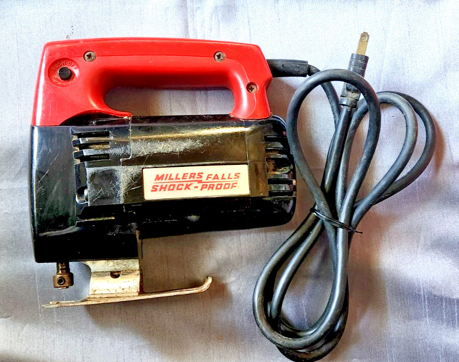 Millers Falls Jig Saw - Model B - 2.5 Amps 1/6 HP - Works Great! - No Blade VTG gallery