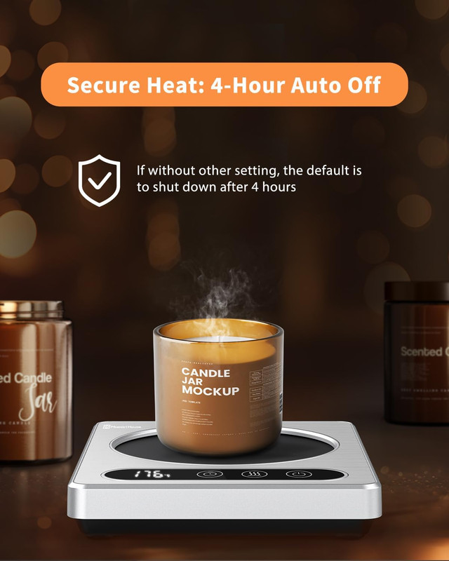 Coffee Mug Warmer 4 Temp Settings Timer Auto Shut Off Desk Cup Heater gallery