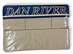 NEW NIP Dan River Full Double Flat Sheet No Iron Percale Megan Made in USA 81×96