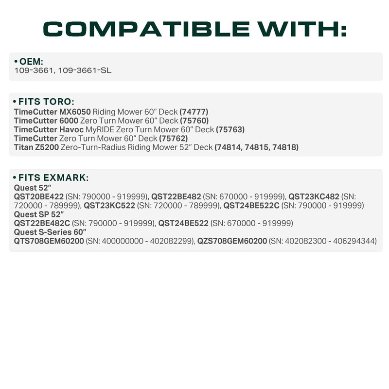Toro TimeCutter & Exmark Zero Turn Mower Replacement Belt 154" - Best Durability gallery