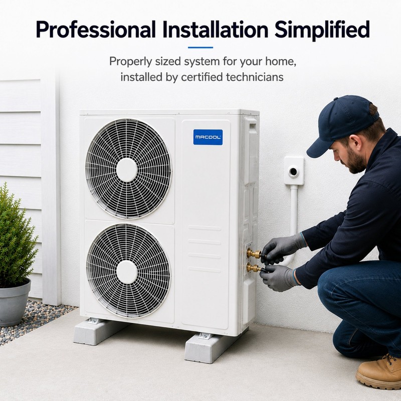 MRCOOL Olympus 5 Zone Ceiling Cassette Mini Split AC Heat Pump System gallery
