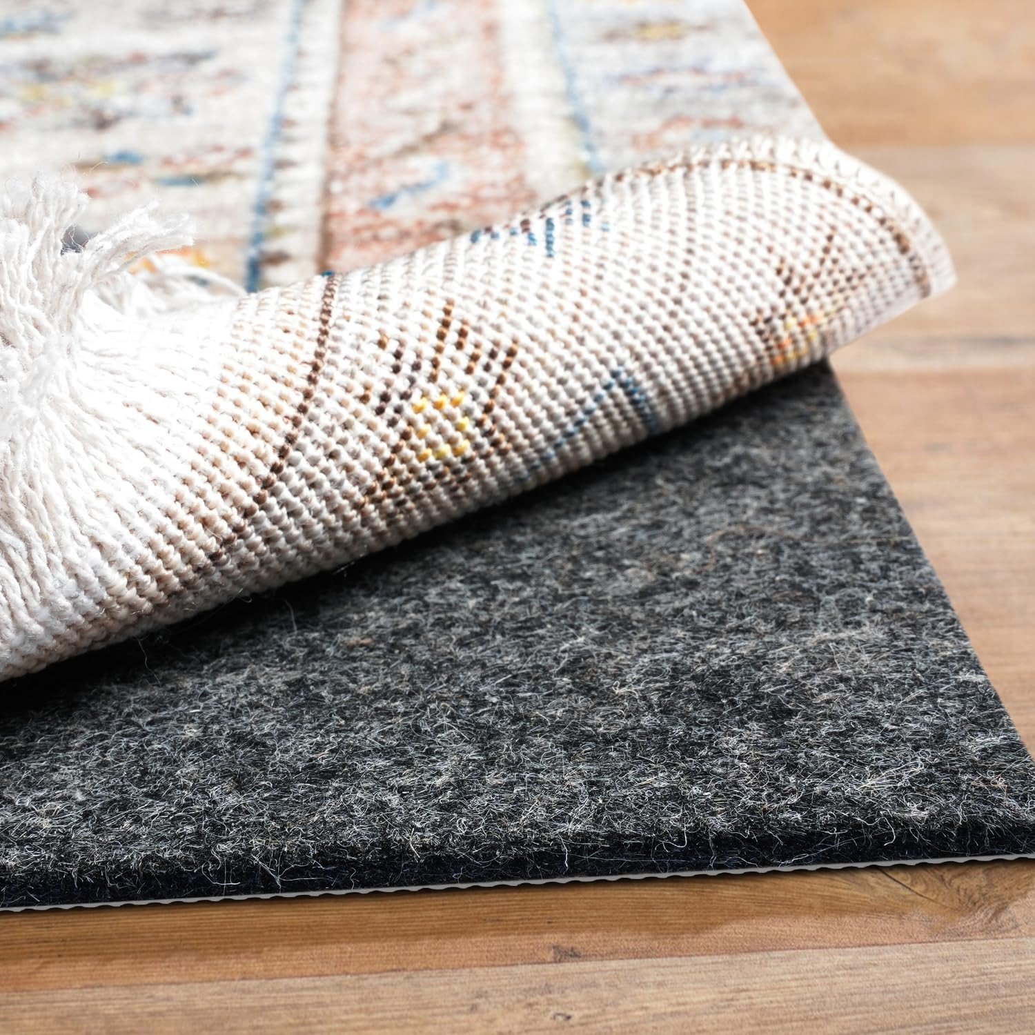 Non-Slip Felt Rug Pad 1/4” Thick, 8x11 Ft for Hardwood Floor Protection gallery