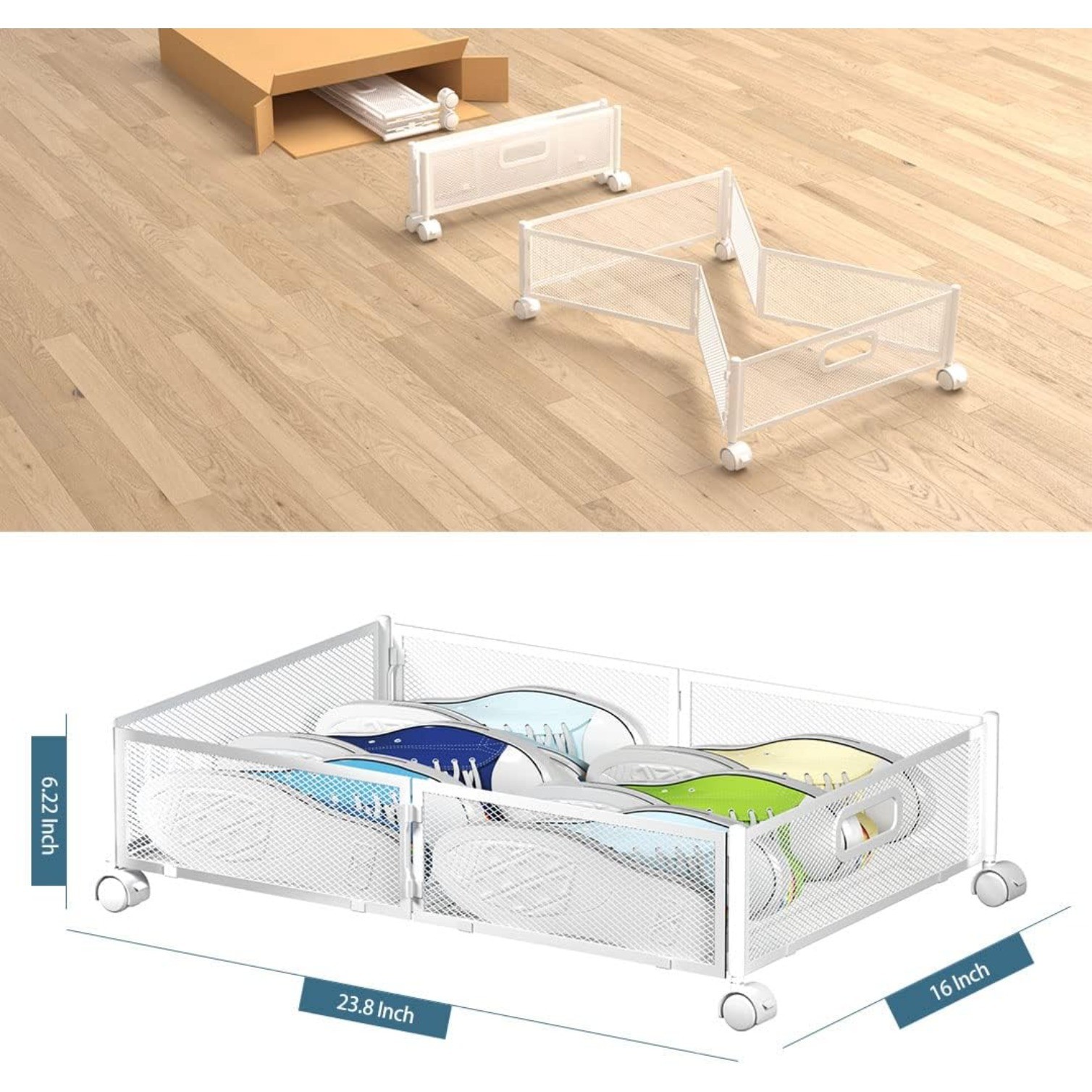 Under Bed Storage Containers With Wheels For Clothes, Blankets And Shoes,Bedding gallery