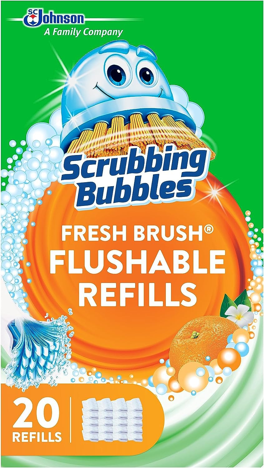 Flushable Toilet Bowl Wand Cleaner Refills, Fresh Brush Cleaner Toilet Refill Pa gallery