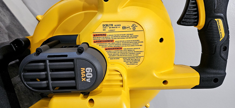 DeWalt FlexVolt 60V Max Cordless Handheld Blower - DCBL770B gallery