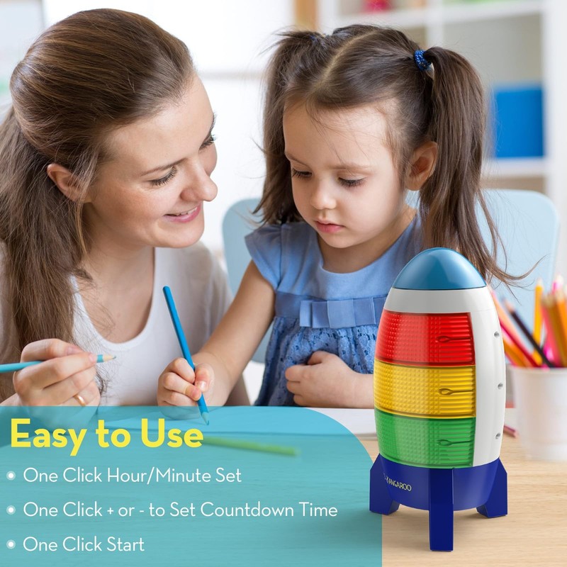 Ted Kangaroo Blast Off Visual Timer for Kids with Audio Rocket Countdown! gallery
