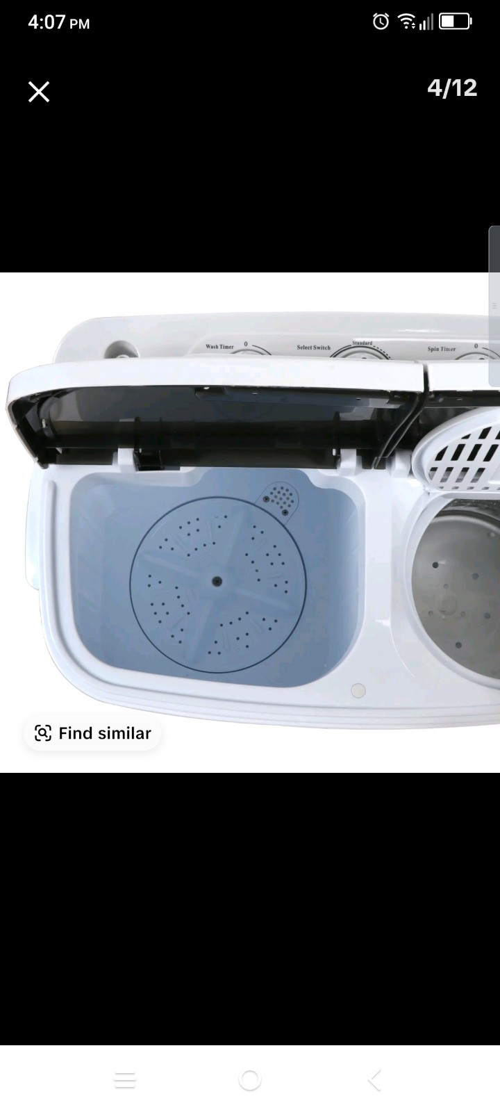 Portable Compact Twin Tub Washing Machine Compact Mini Washer&Spin Dryer White gallery
