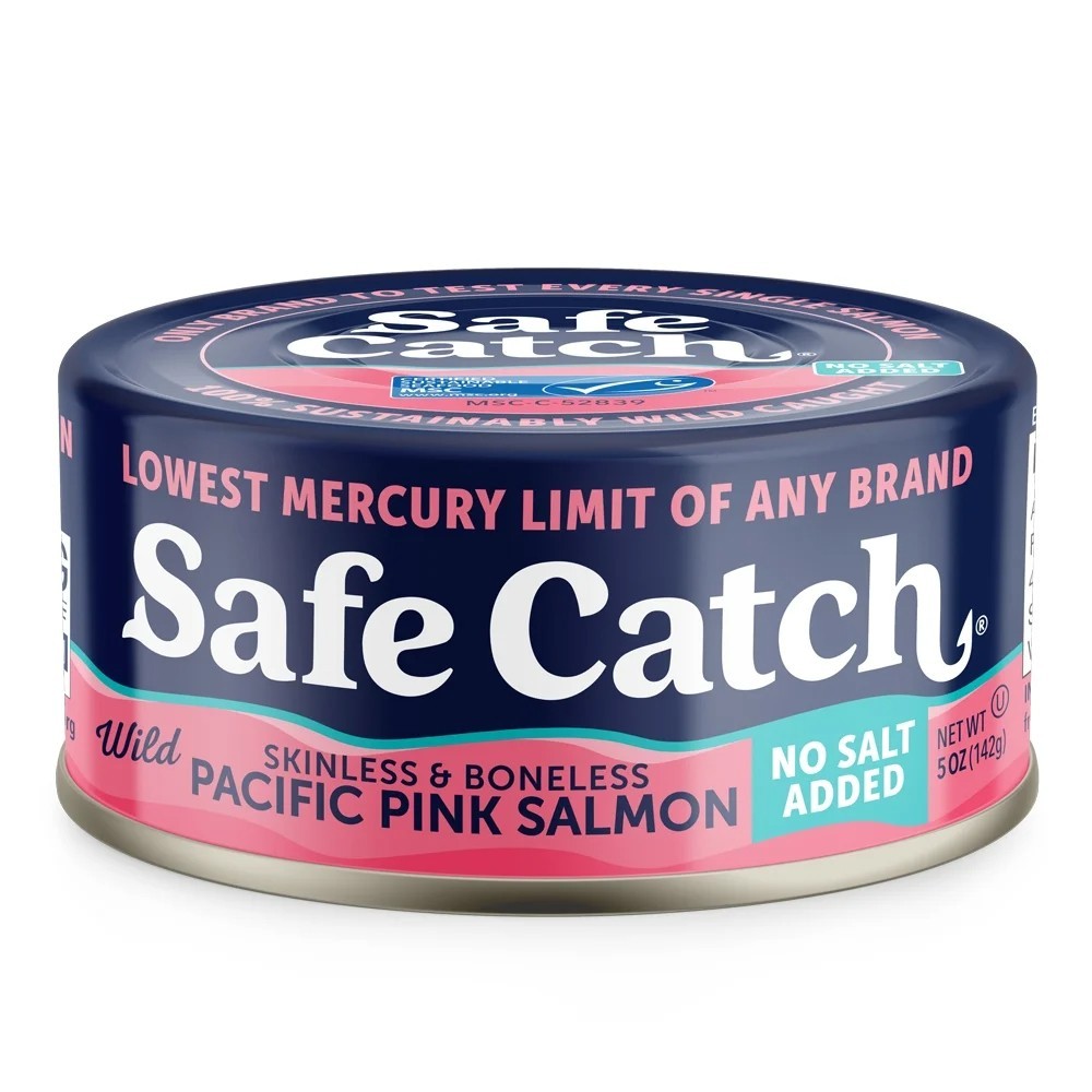 Safe Catch Wild Skinless ,Boneless Pacific Pink Salmon,No Salt Added, 3 Pk, 5 oz gallery