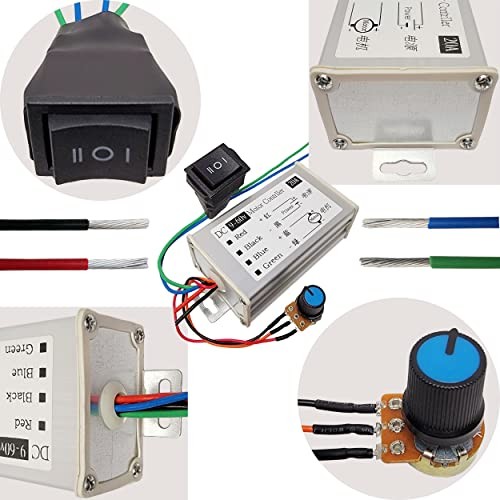DC Motor Speed Controller 20A 1200W Brush Motor Driver Controls DC 9V-60V 12V gallery