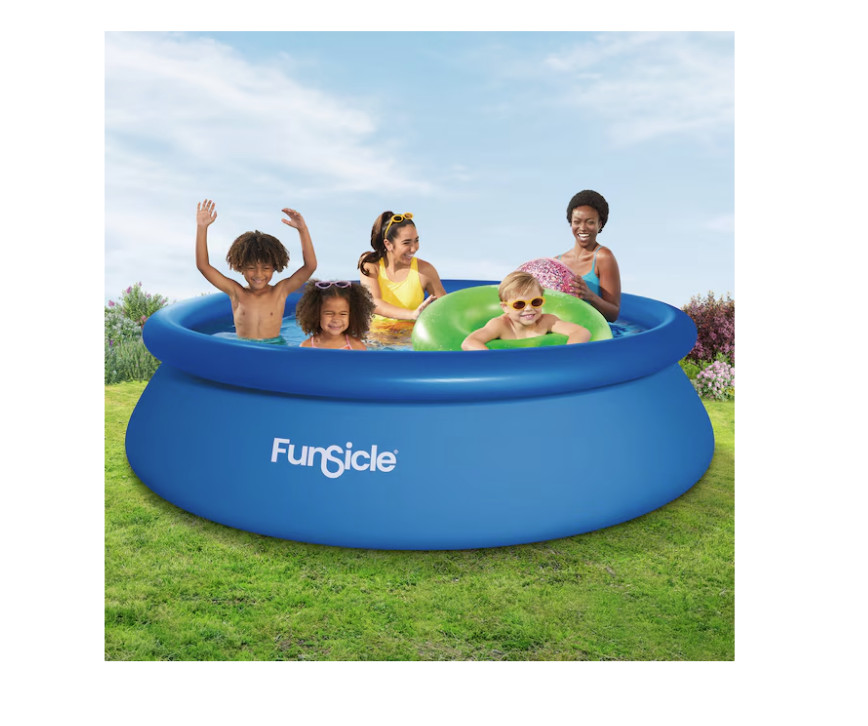 Funsicle 10Fee x30inches QuickSet Inflatable Ring Top Outdoor Above Ground Pool gallery