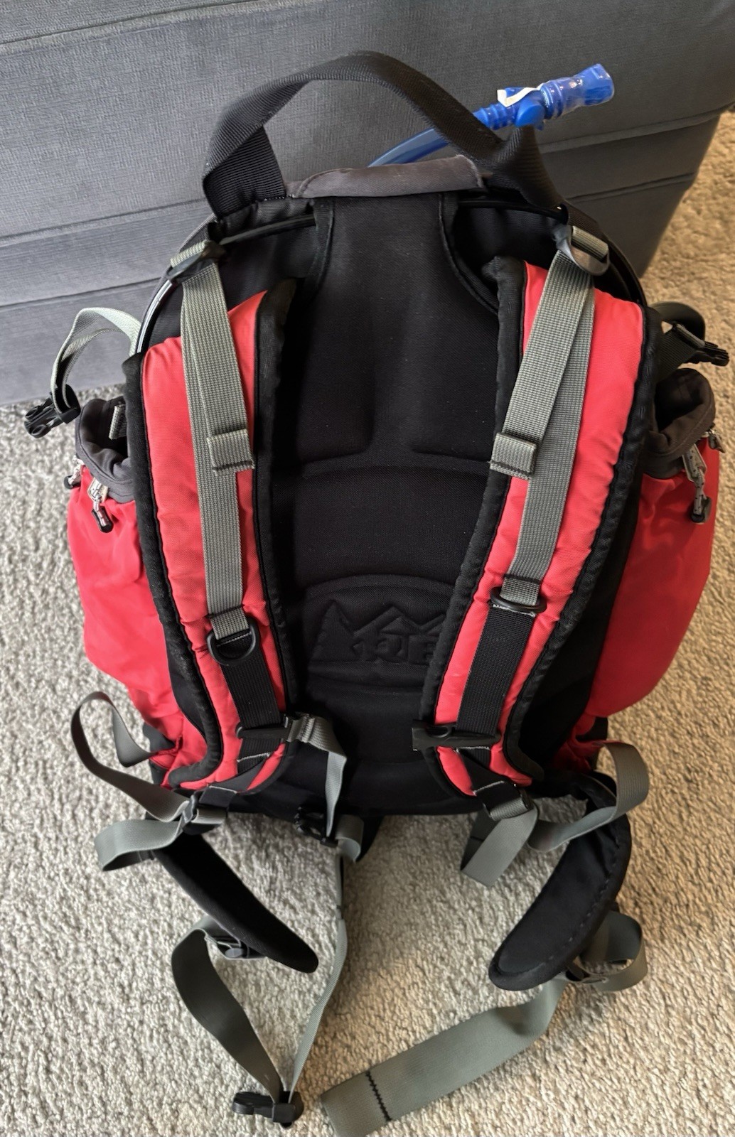 REI Alpine Mountain Backpack.  Slightly used red and black Backpack. 5