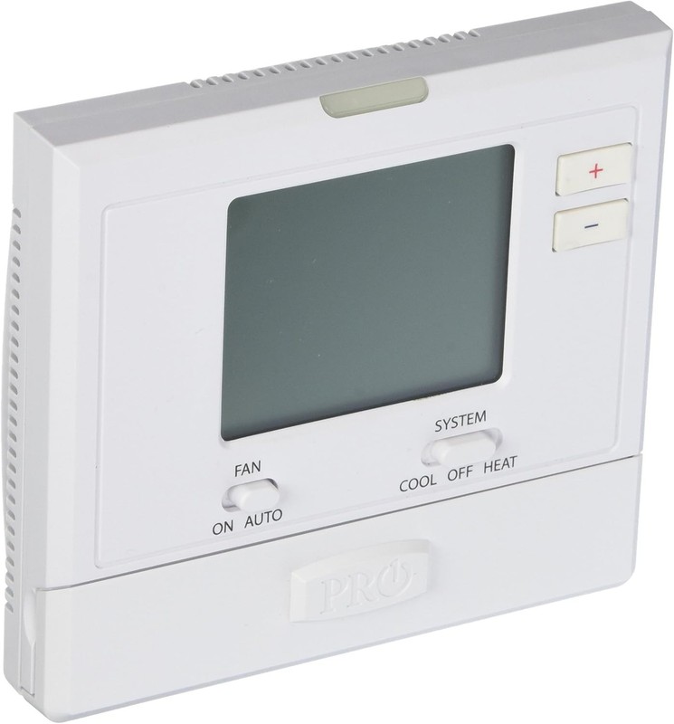PRO1 T701 Digital Non-Programmable Thermostat, Single Stage, 1 Heat-1 Cool White gallery