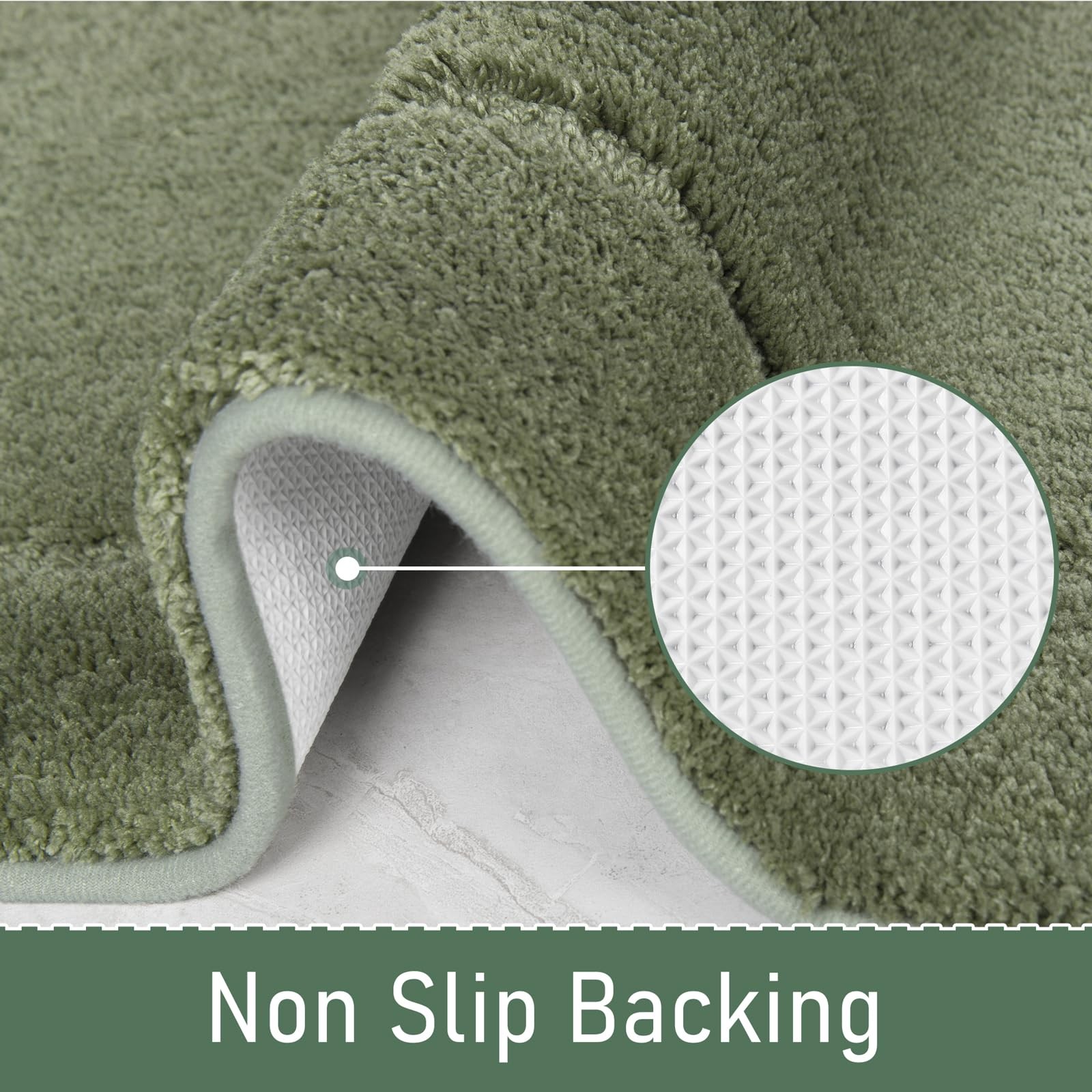 LOCHAS Bathroom Runner Rug, 24" x 60" Long Bath 24''x60'', Sage Green gallery