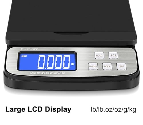 Shipping Scale - Digital Postal Scale 88lb x 0.1oz, 5 Units, 88LB More Black gallery