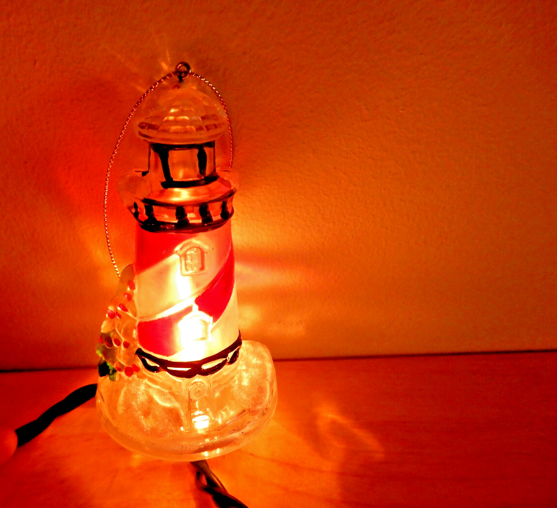 Christmas Lighthouse String Light Set Indoor Outdoor 10 lights 10 feet long gallery